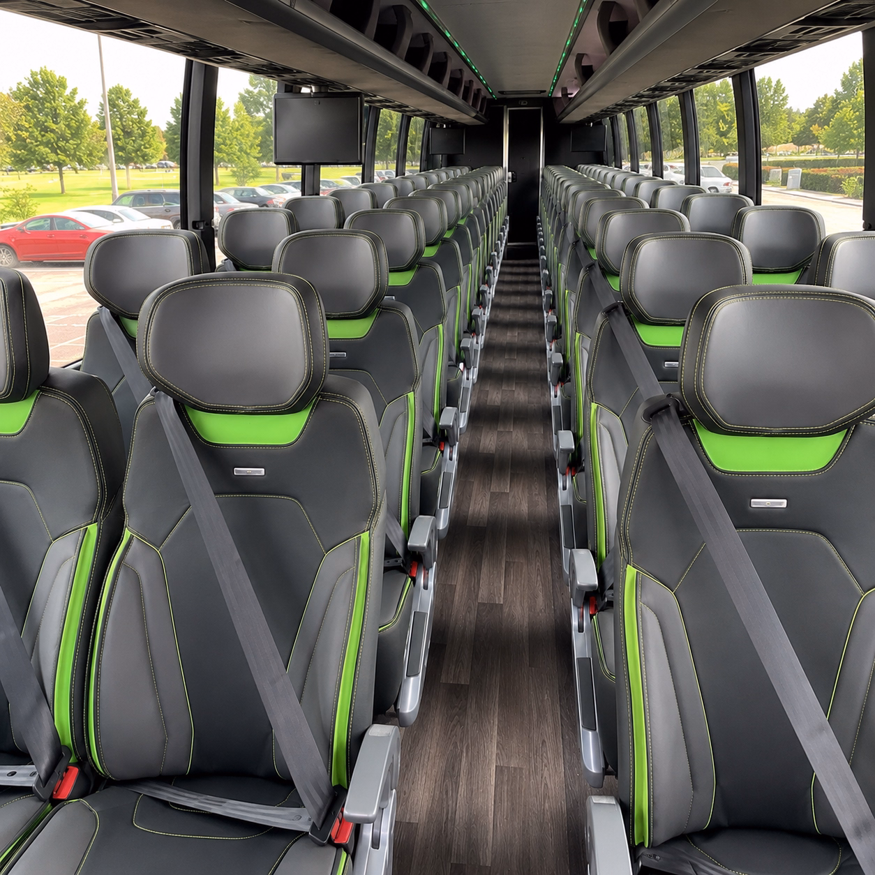 meridian charter bus interior