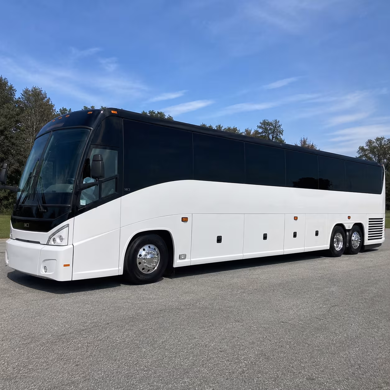 meridian charter bus services exterior