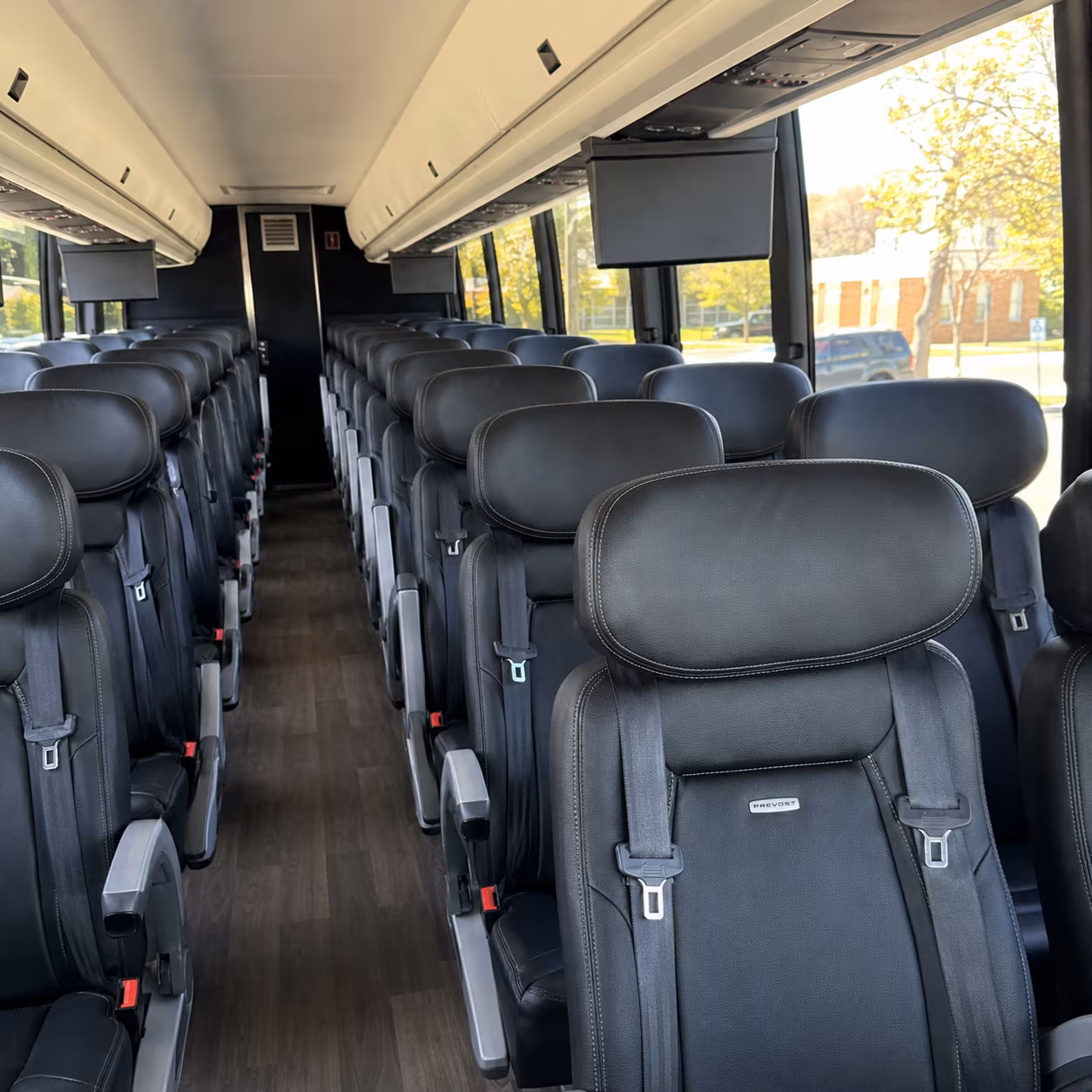 meridian charter bus services inside