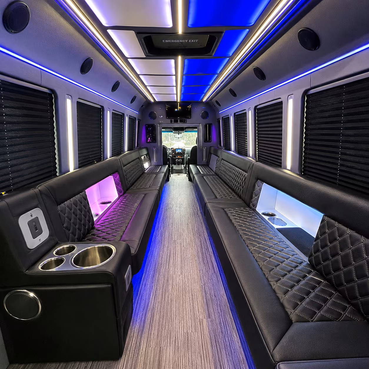 meridian party bus rentals inside