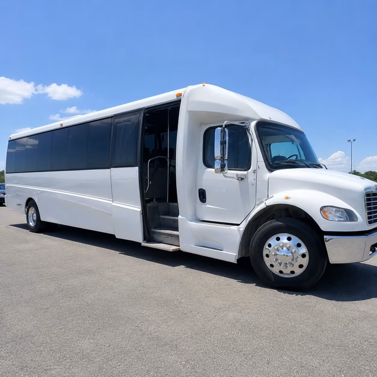 minibuses and motorcoaches for weekly meridian church shuttles